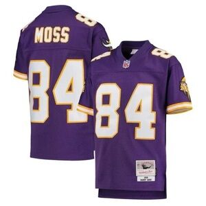 YOUTH Mitchell & Ness Throwback Randy Moss  Minnesota Vikings Jersey - #84 *NWOT